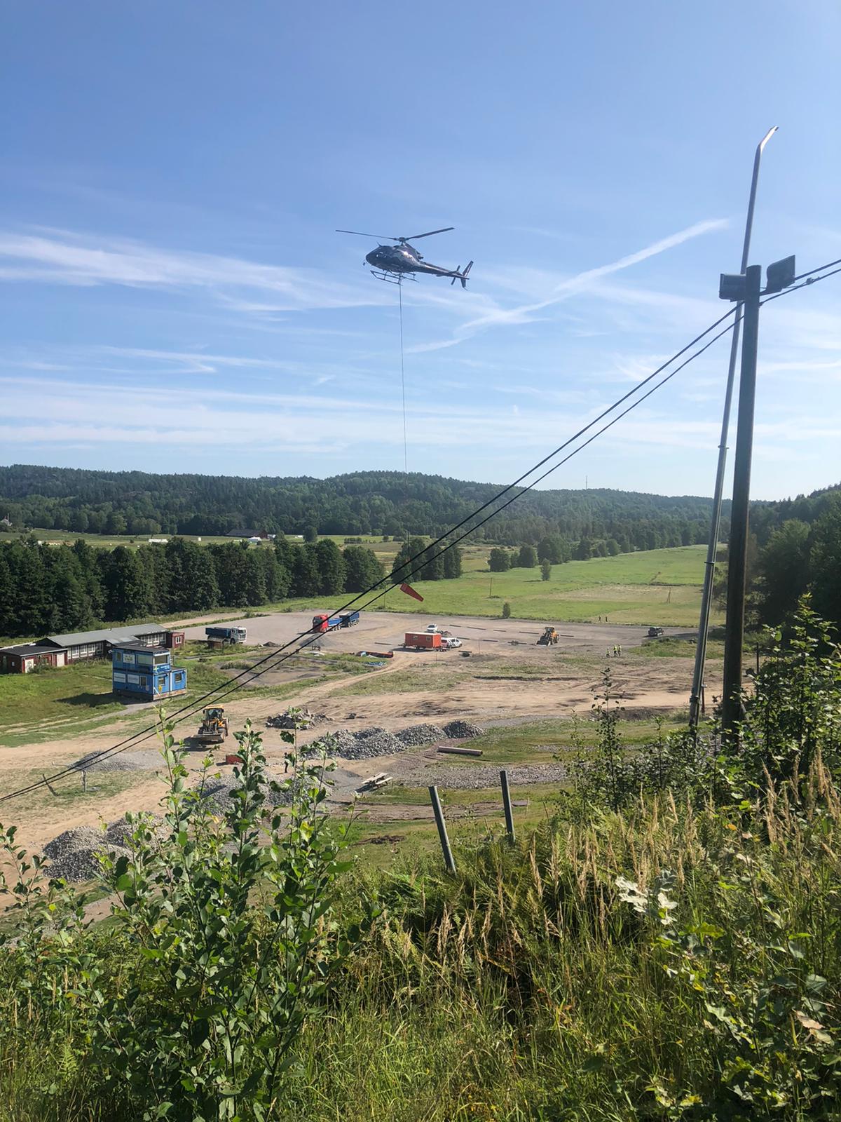 Schaktmassor, Helikopter Schaktmassor, Helikopter